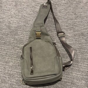 Antik Kraft sage green side sling bag